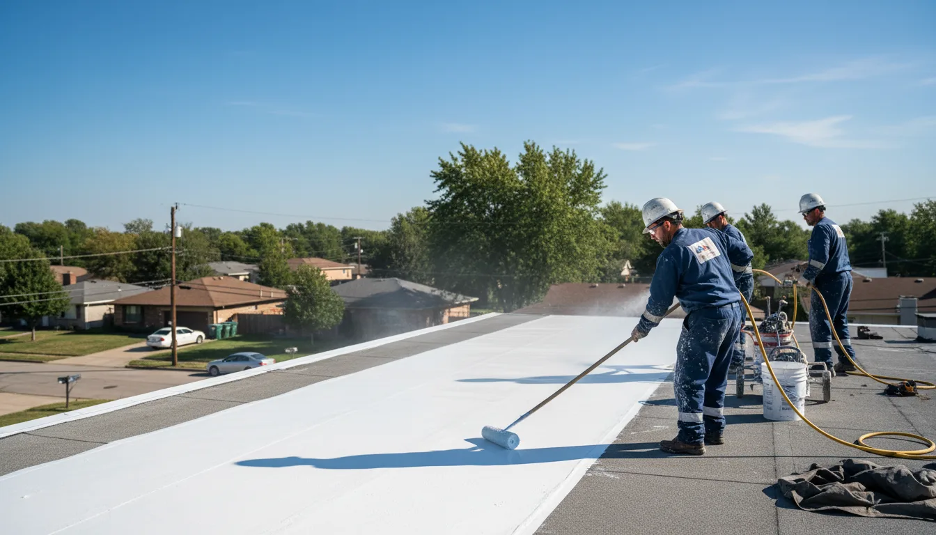 Commercial roof coating in Dover, MO near me